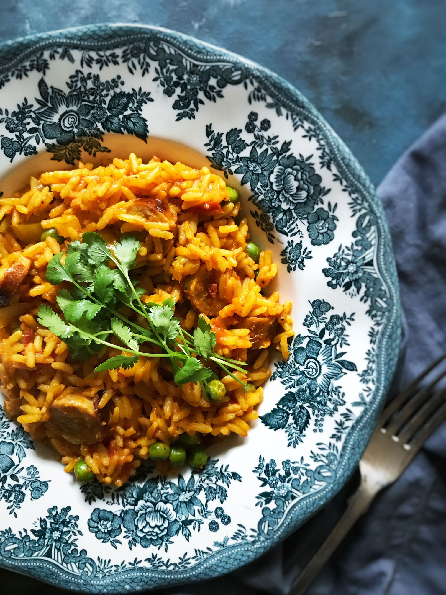 Indian spiced turkey sausage rice meal | Soulful And Healthy