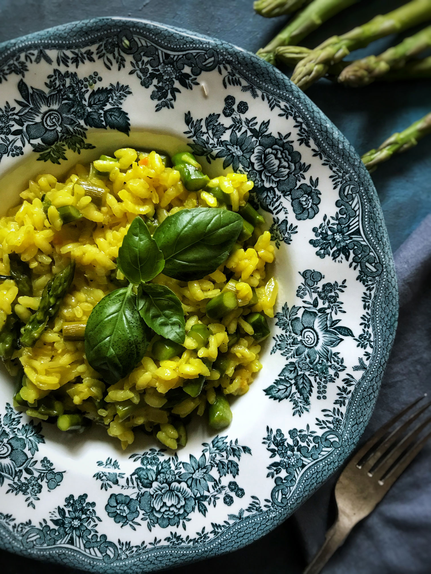 Asparagus risotto