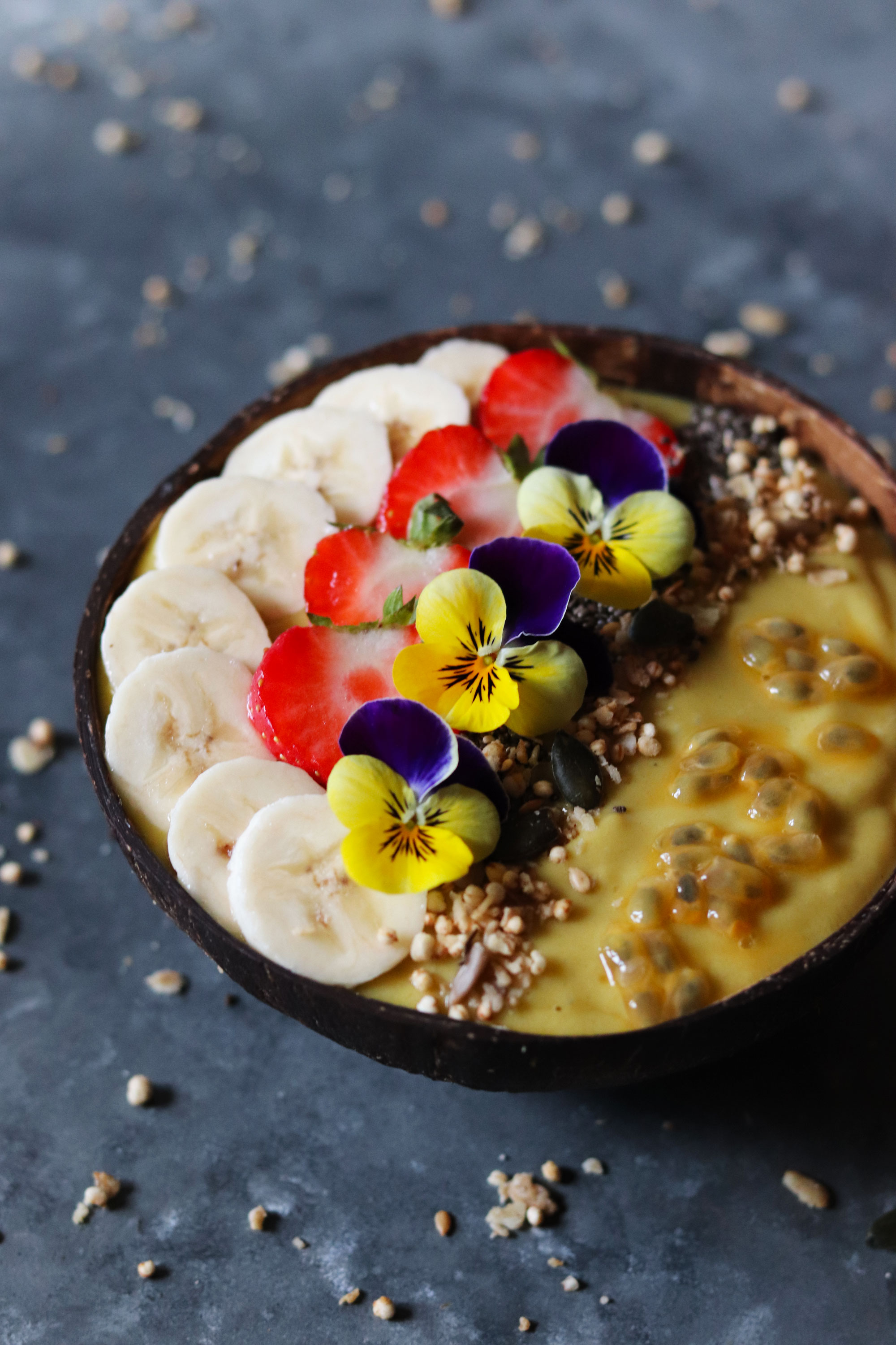 Tropical Mango smoothie bowl | Soulful And Healthy