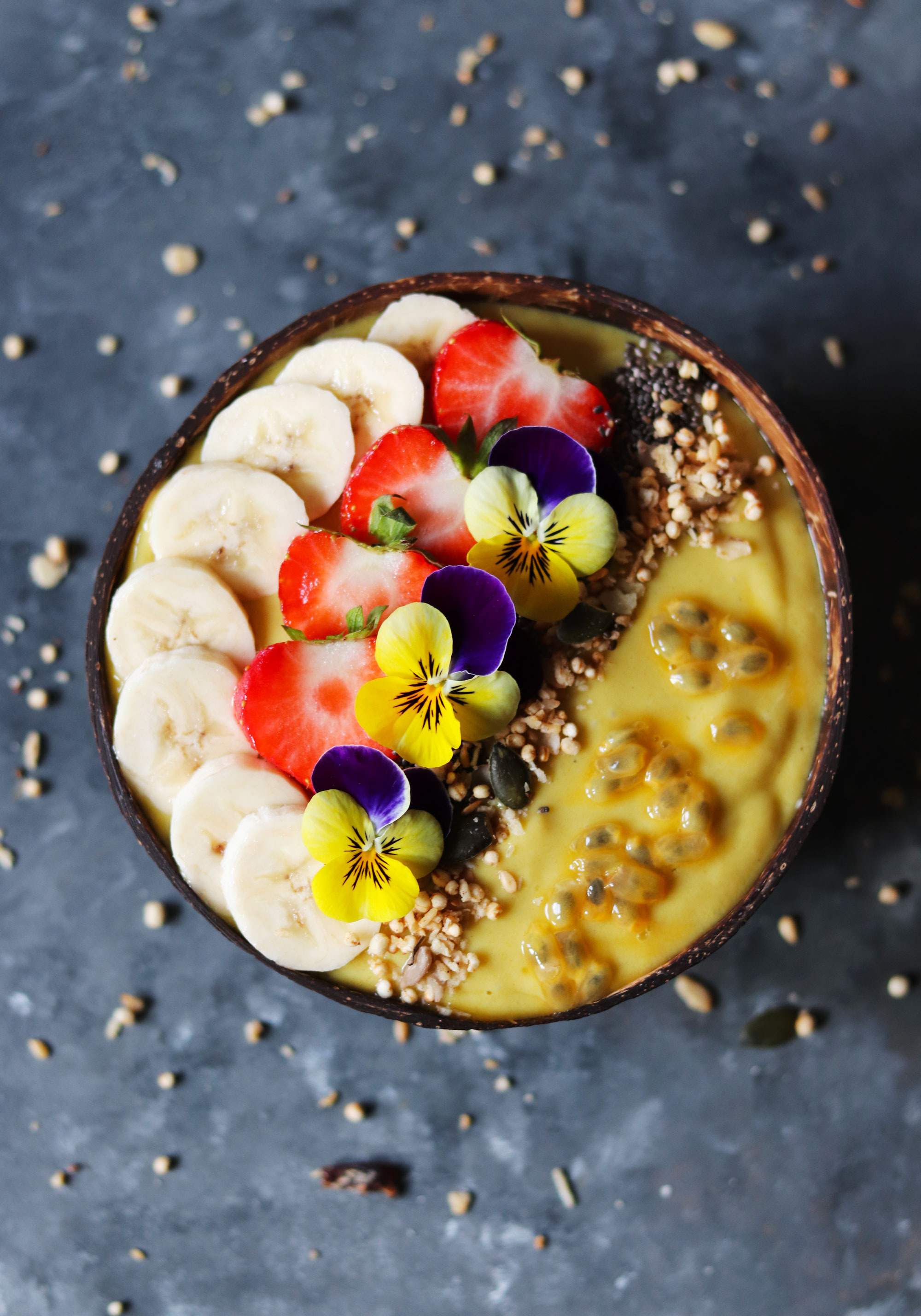 Tropical Mango smoothie bowl | Soulful And Healthy