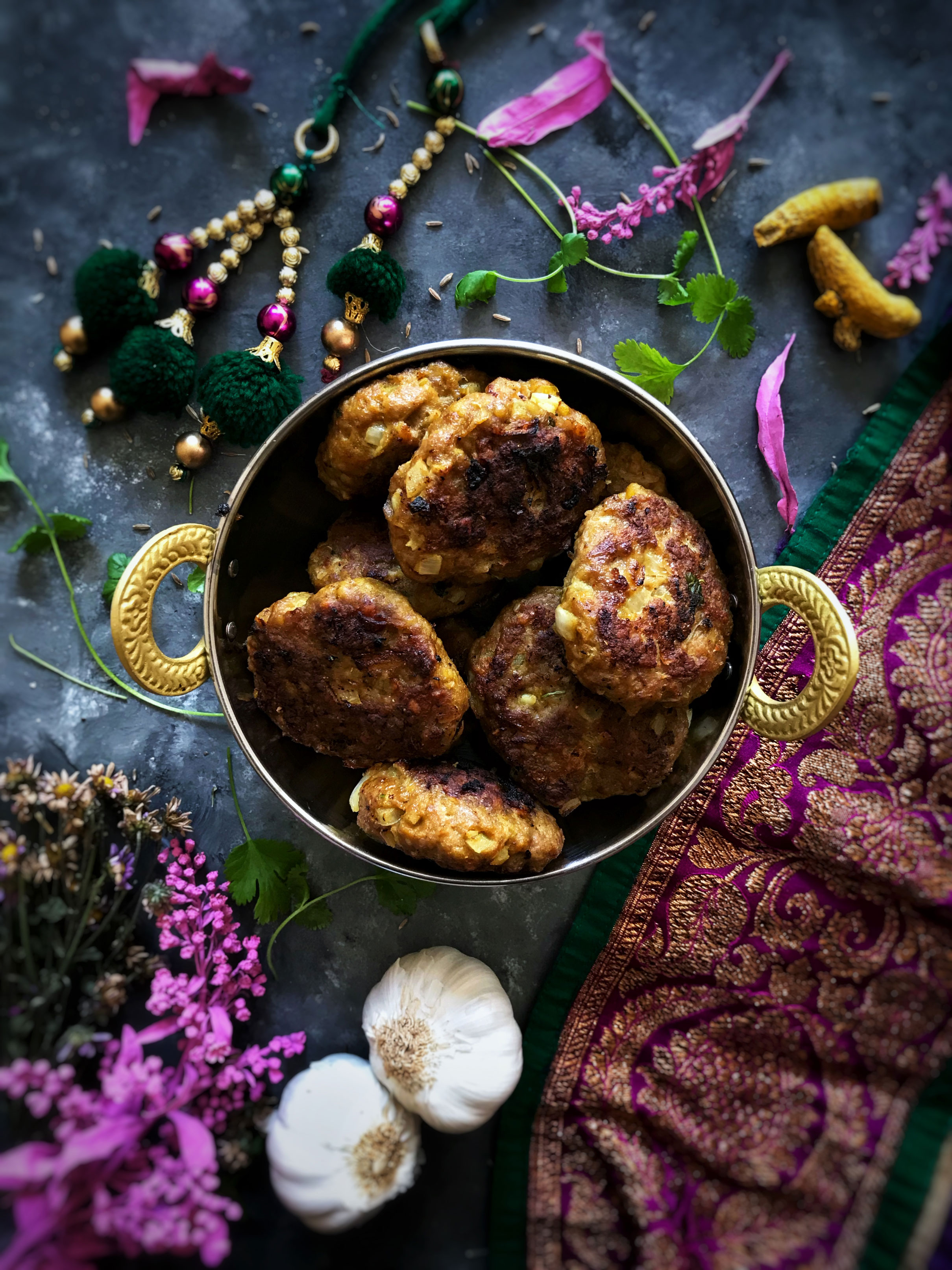 Indian spiced lamb cutlets (Lamb Meatballs) | Soulful And Healthy