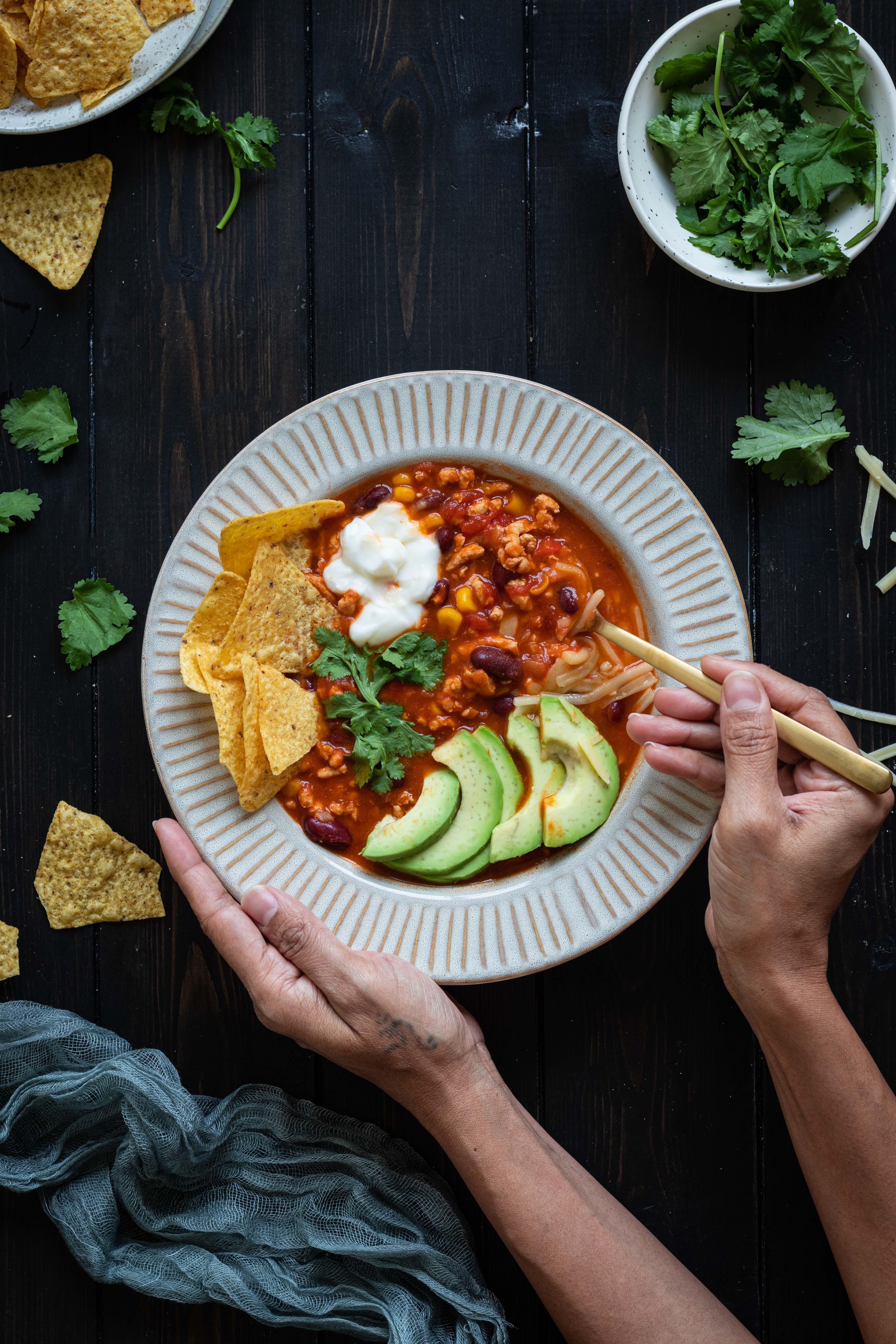 Taco turkey chili