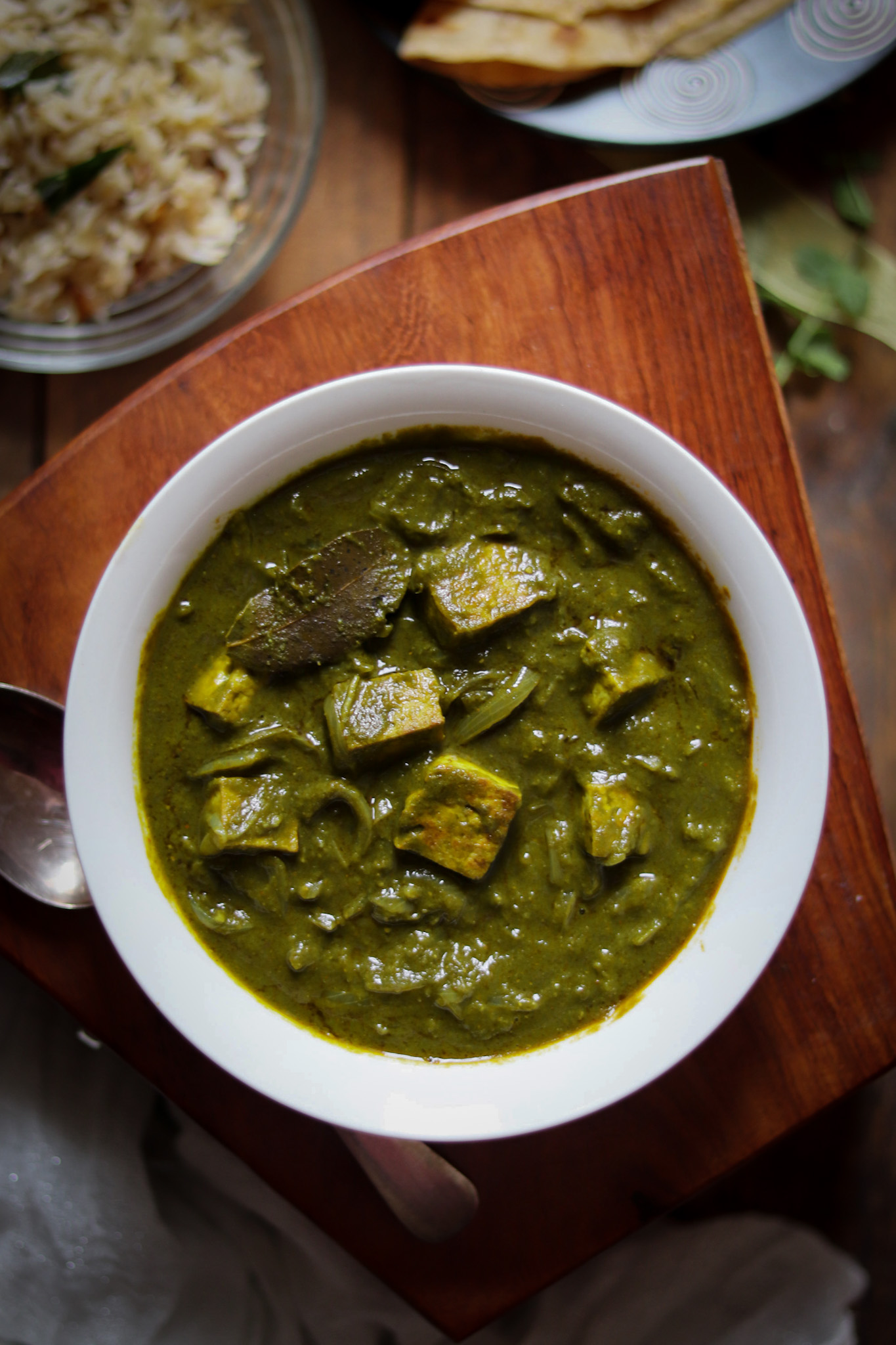 Tofu and spinach curry (Tofu palak) | Soulful And Healthy