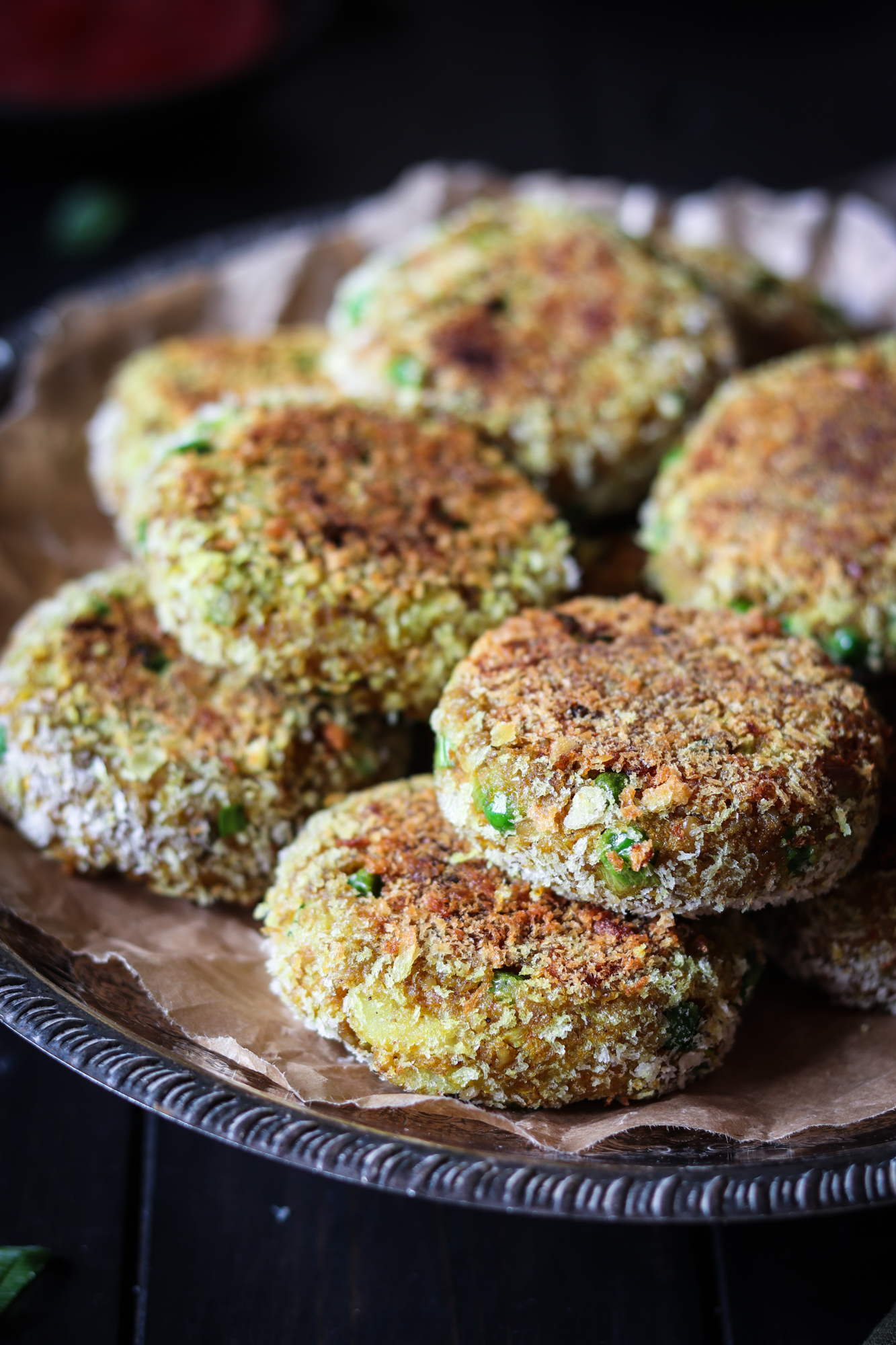 Indian spiced veggie pudding cutlets