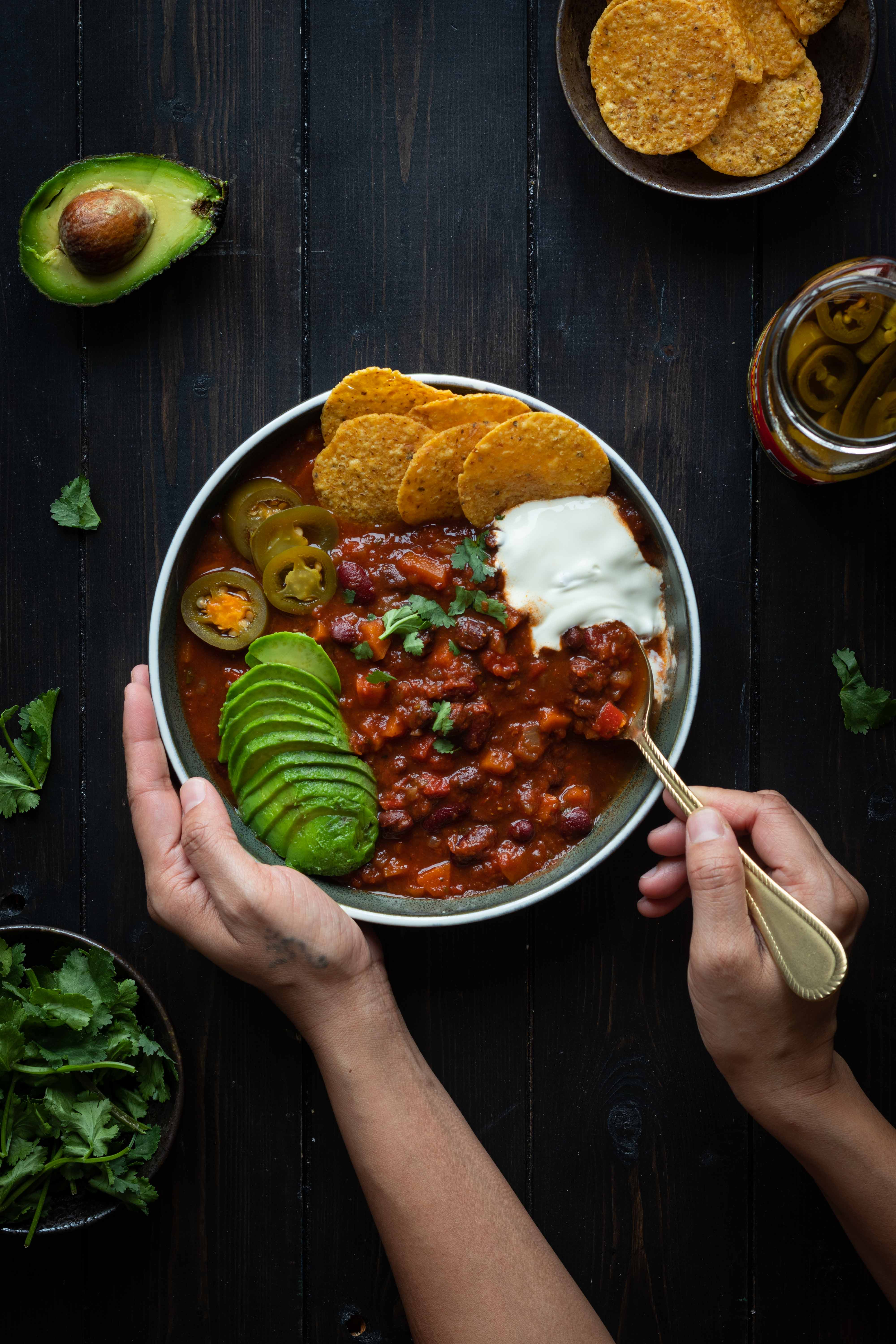 Slow cooker Veggie Chilli