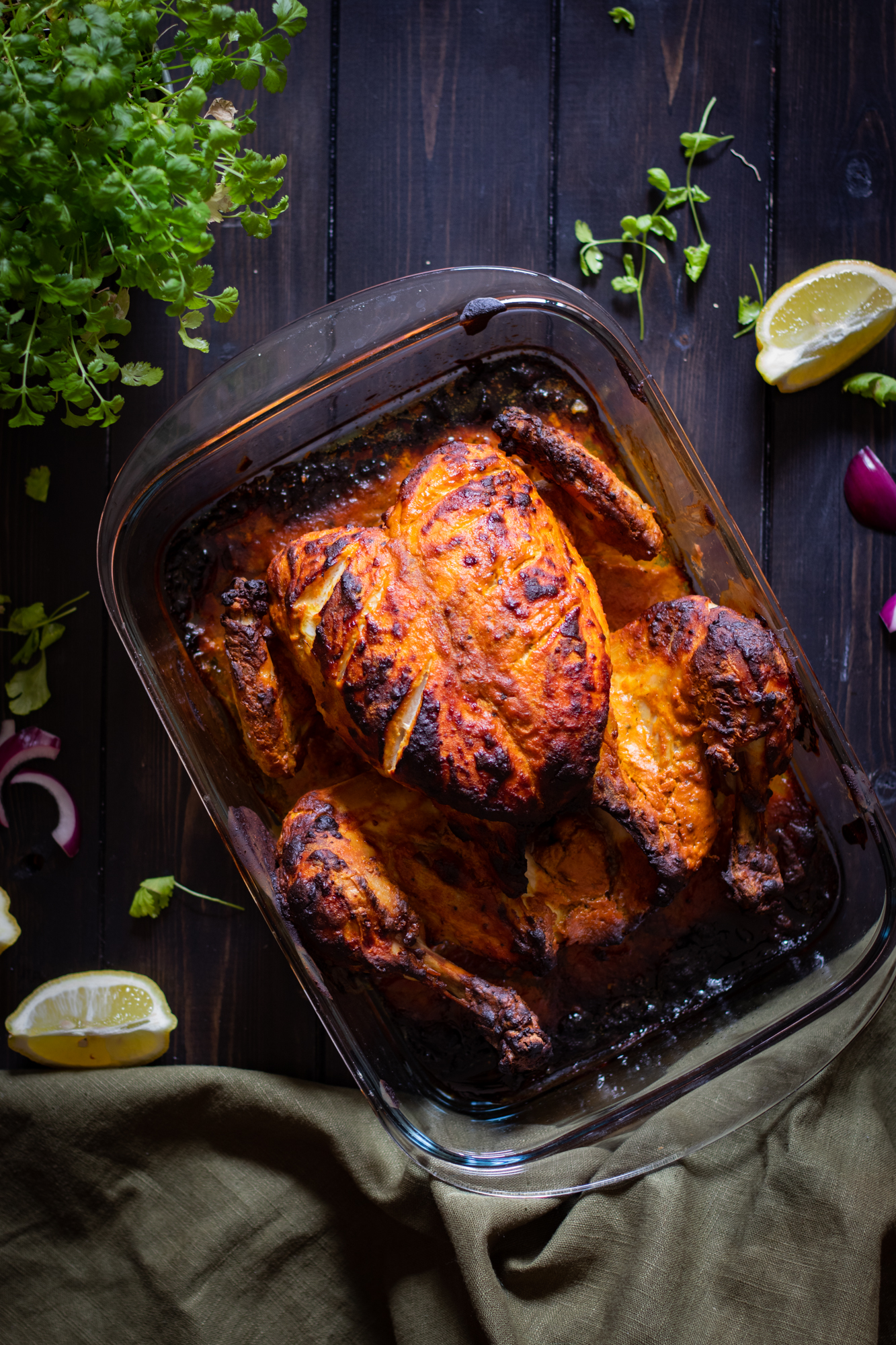 Tandoori chicken whole