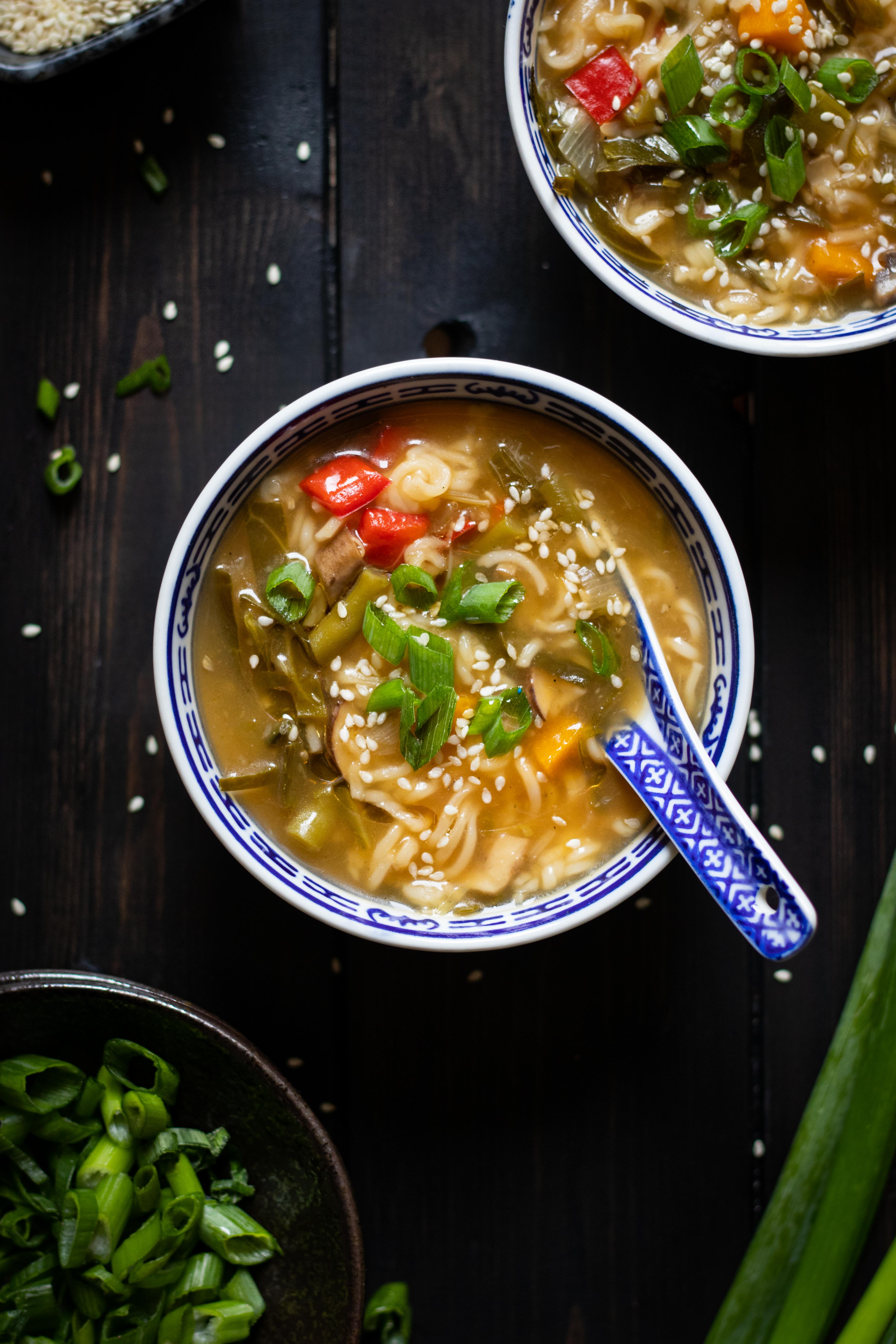 Mixed veggies clear soup