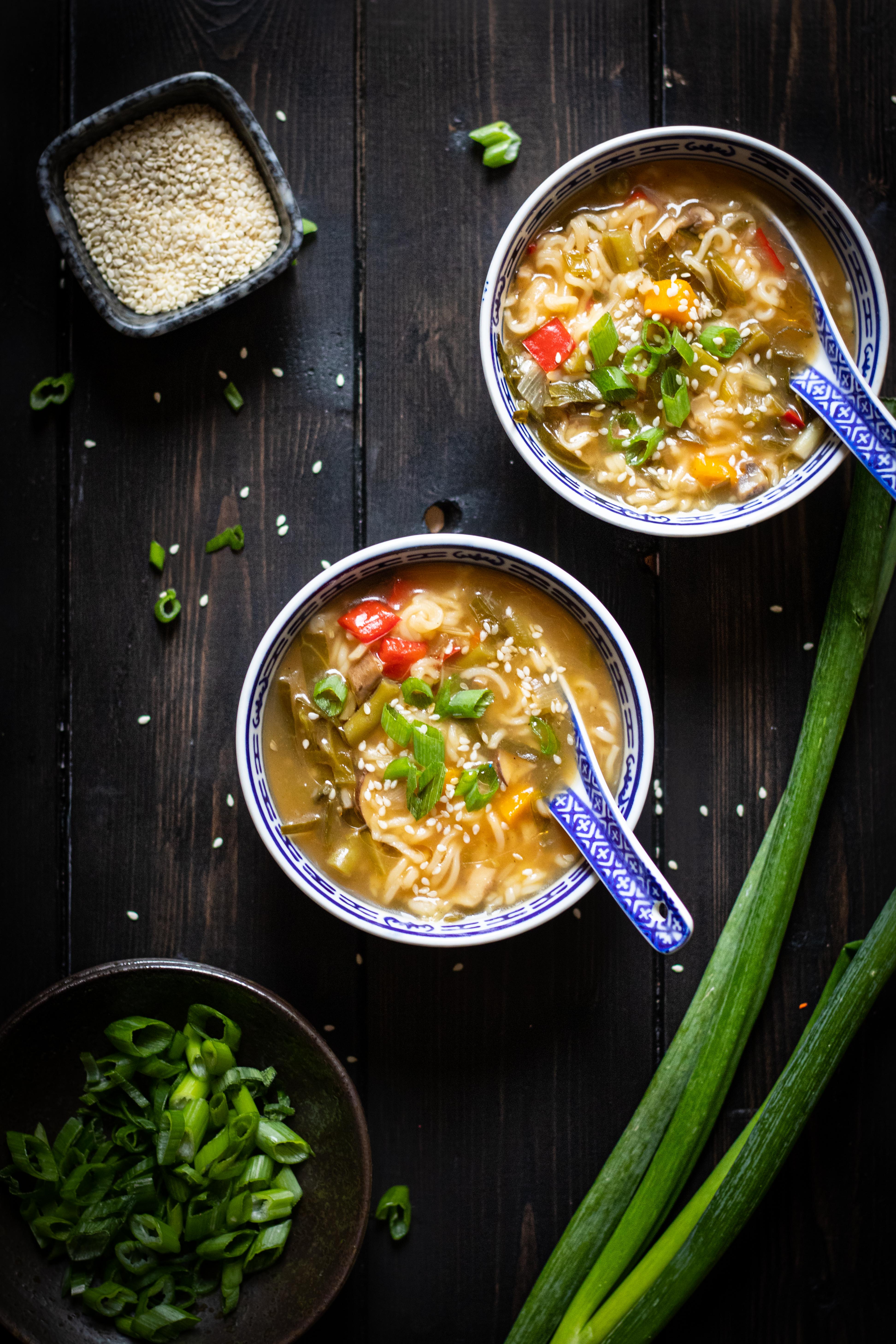 Mixed veggies clear soup