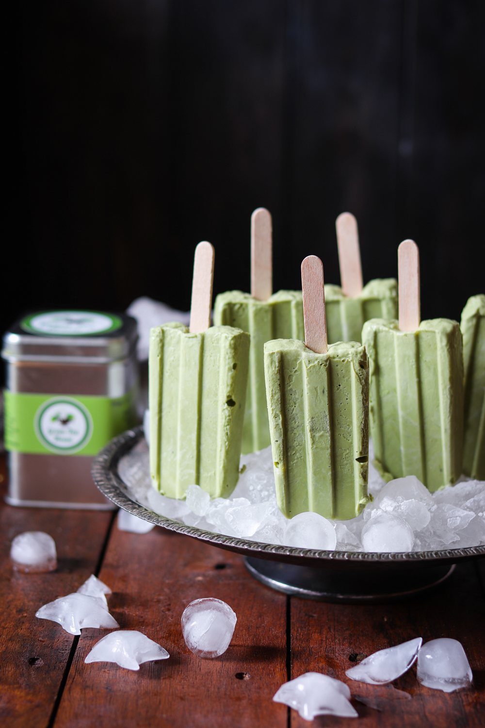 Matcha Yogurt popsicles