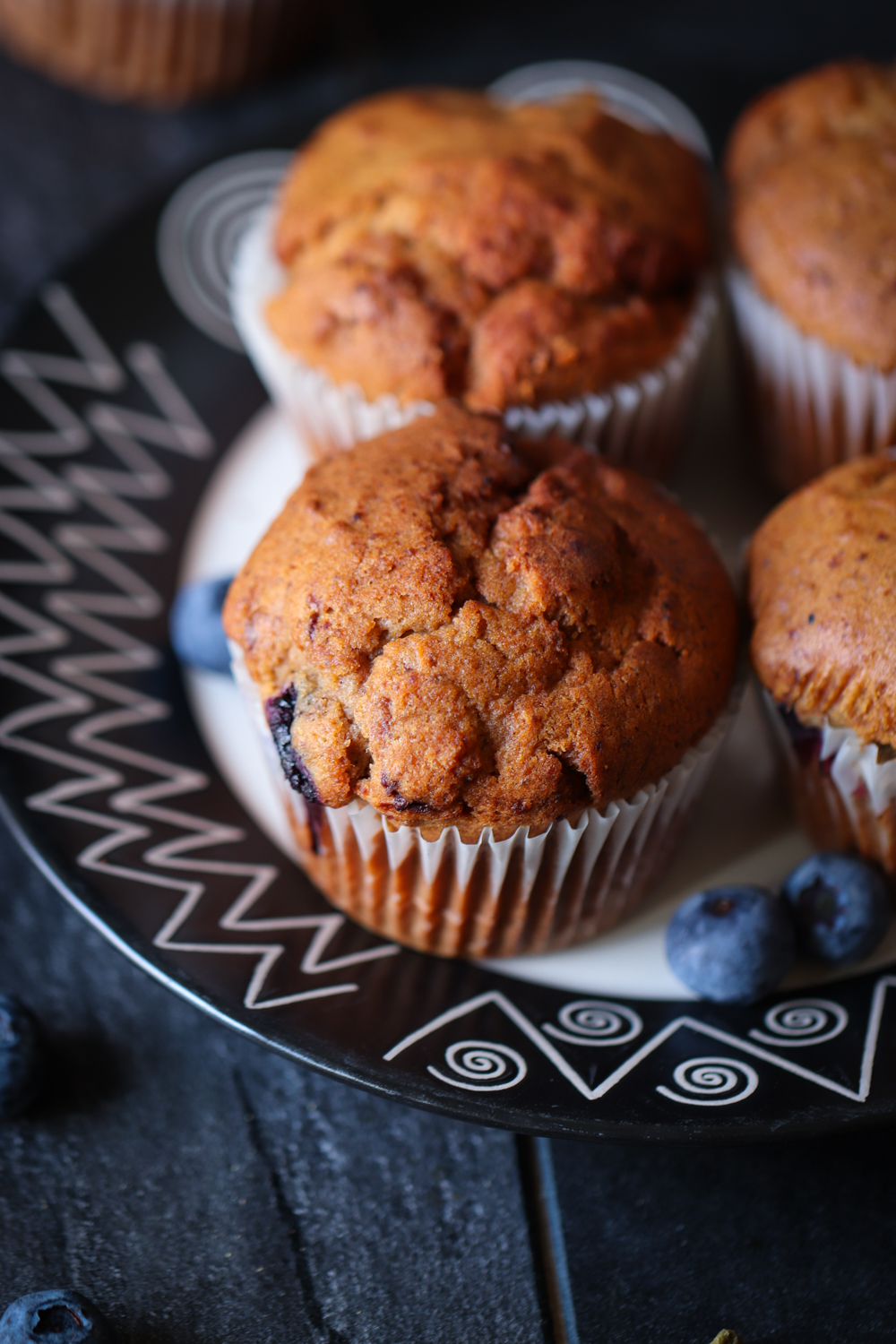 ​​​​​​Mixed Berries and pistachios muffins