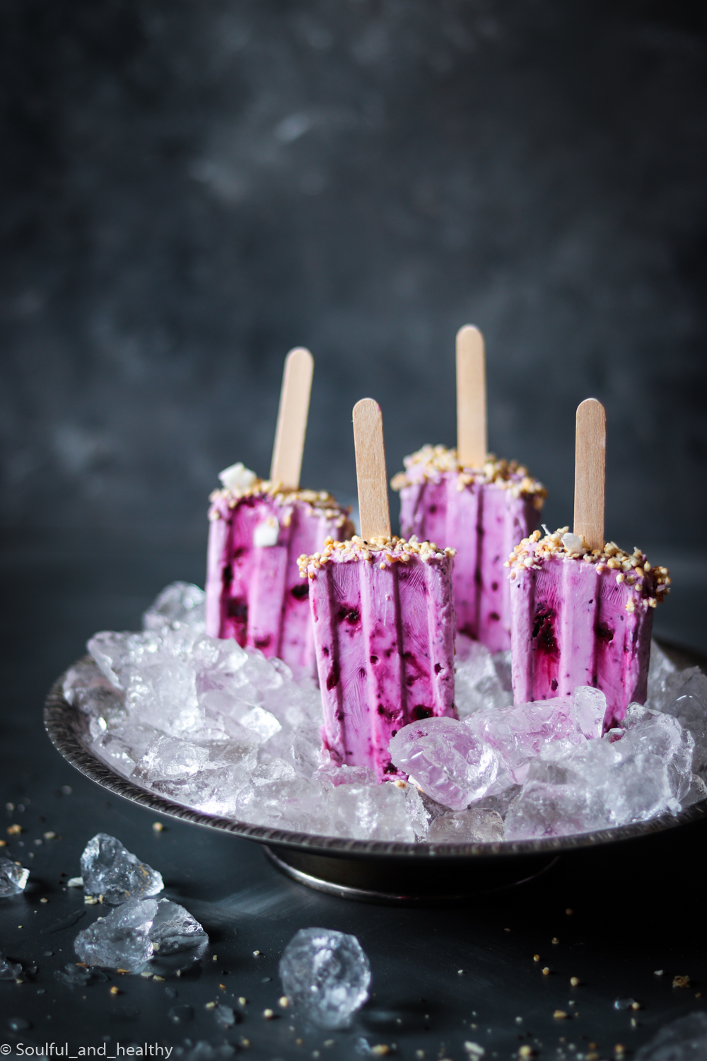 Bluberry Yogurt Popsicle