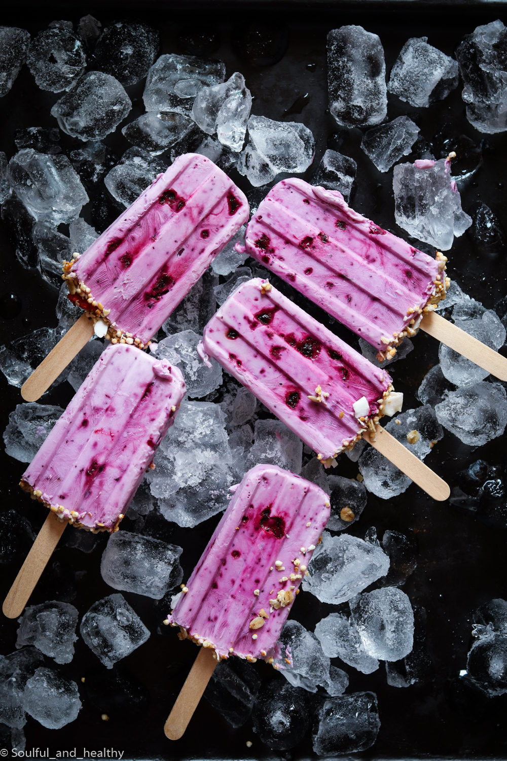 Bluberry Yogurt Popsicle