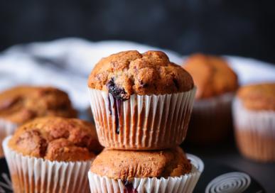 Mixed Berries and pistachios muffins
