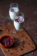 Chia Milk with Dried Rose Petals | Soulful And Healthy