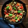 Chicken sausage skillet meal