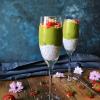 Matcha nice cream with Chia Pudding