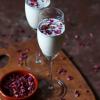 Chia Milk with dried Rose petals