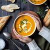 Maple roasted carrot soup